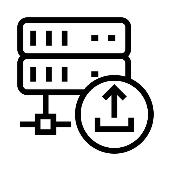 Storage Vector Line Icon — Stock Vector