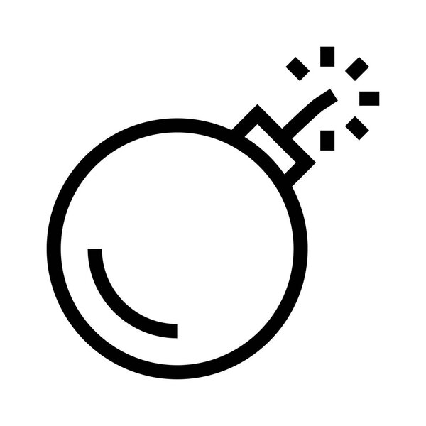 firework vector line icon