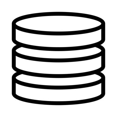 sunucu vektör çizgisi simgesi