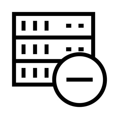 sunucu vektör çizgisi simgesi