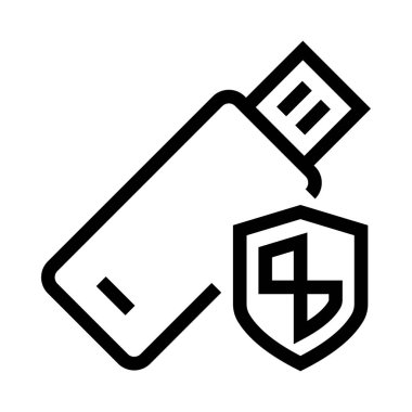 Kalkan vektör satırı simgesi