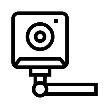 video vektör çizgisi simgesi