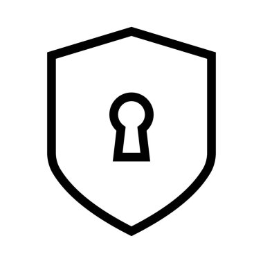 Kilit vektör satırı simgesi