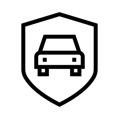 Güvenlik vektör satırı simgesi