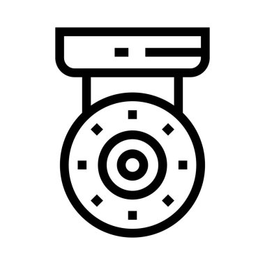 video vektör çizgisi simgesi