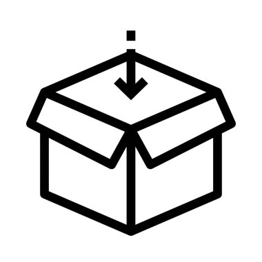 paket vektör satırı simgesi