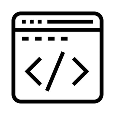 tarayıcı vektör hat simgeler