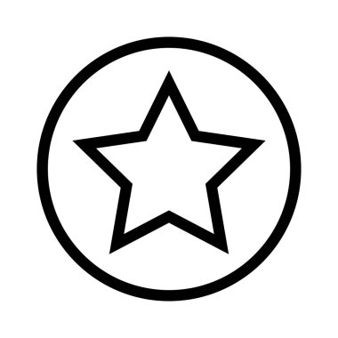 Vektör yıldız satırı simgeler