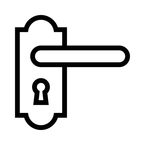 Lock Vector Line Icon — Stock Vector