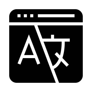 tarayıcı vektör Glifler simgesi