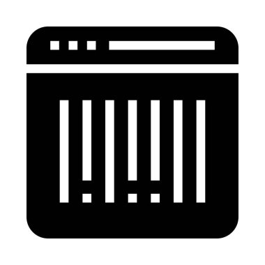 Internet vektör Glifler simgesini