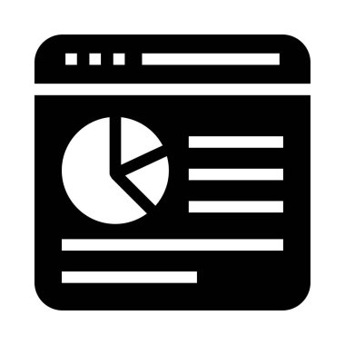 Internet vektör Glifler simgesini