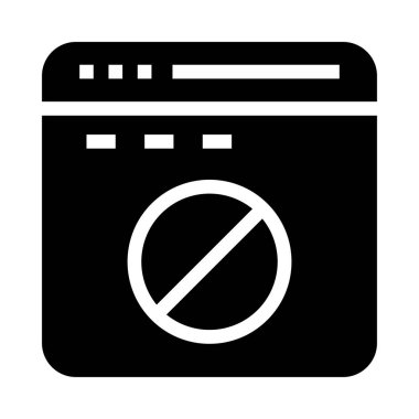 Internet vektör Glifler simgesini