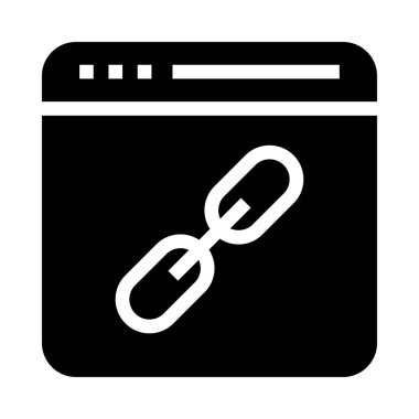 URL vektör Glifler simgesi