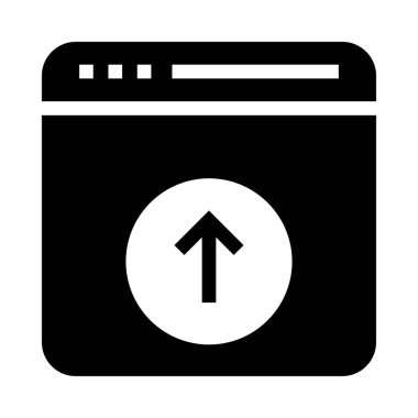 ok vektör Glifler simgesi