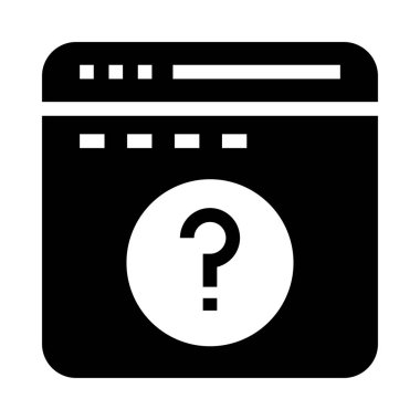 Web sayfası vektör Glifler simgesi