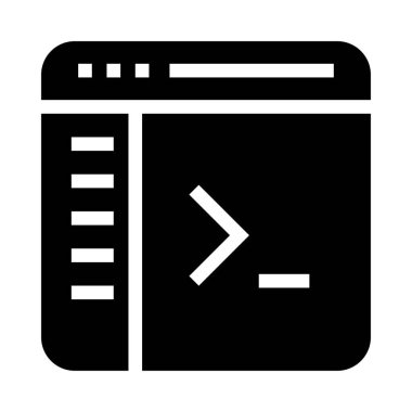 pencere vektör Glifler simgesi