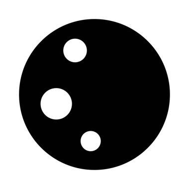 ay vektör Glifler simgesi