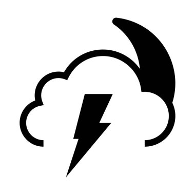 ay vektör Glifler simgesi