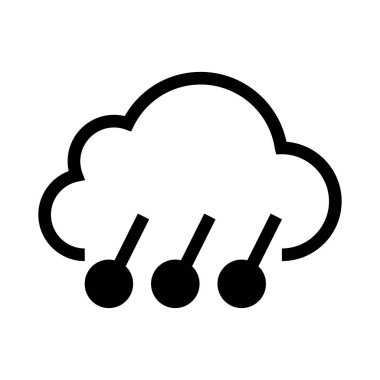 Hava vektör Glifler simgesi