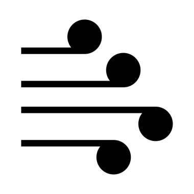 Rüzgar vektör Glifler simgesi