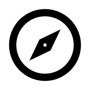 yön vektör Glifler simgesi