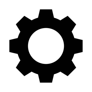 dişli vektör Glifler simgesi