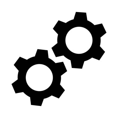 ayar vektör Glifler simgesi