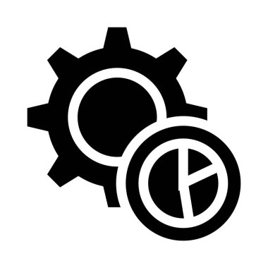 grafik ayarı vektör Glifler simgesi