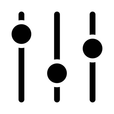 ayar vektör Glifler simgesi