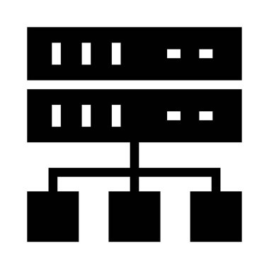 Ağ vektör Glifler simgesi