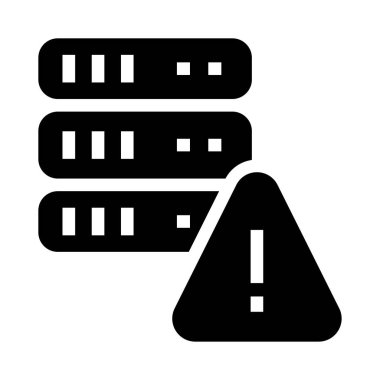 ünlem işareti vektör Glifler simgesi