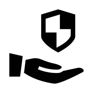 Güvenlik vektör Glifler simgesi