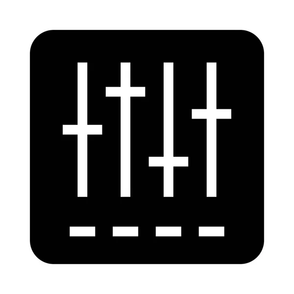 Adjustment Vector Glyphs Icon — Stock Vector