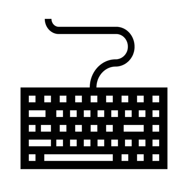 Клавіатура Вектор Гліфи Значок — стоковий вектор