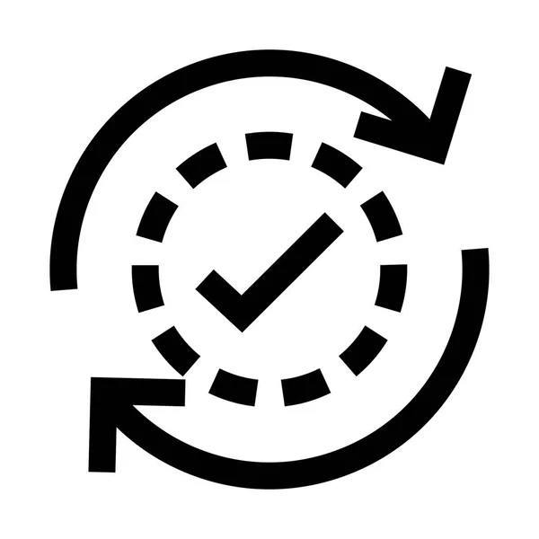 Actualizar Vector Glifos Icono — Vector de stock