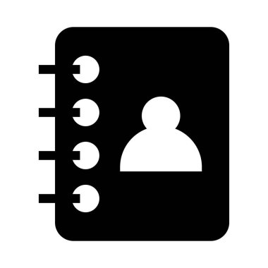 Hesap kitap vektör Glifler simgesi