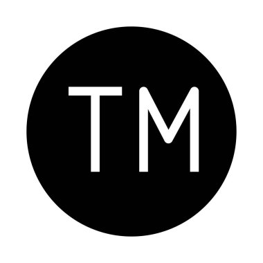 ticari marka vektör Glifler simgesi