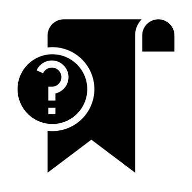 yer işareti yardım vektör Glifler simgesi