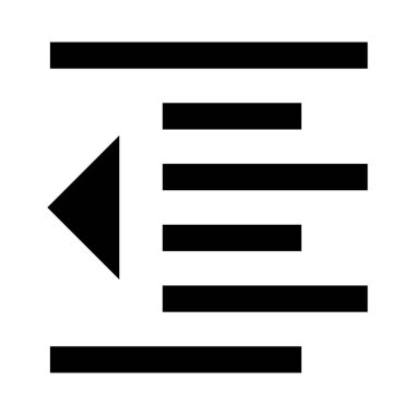 hizalama vektör Glifler simgesi