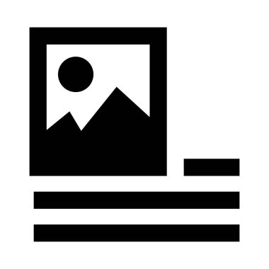 Resim hizalama vektör simgesi