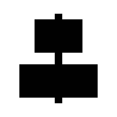 hizalama vektör Glifler simgesi