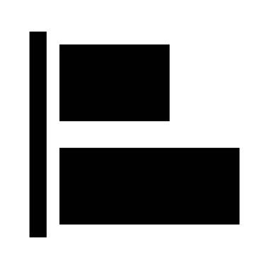 hizalama vektör Glifler simgesi