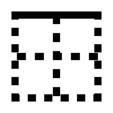 bordar vektör Glifler simgesi