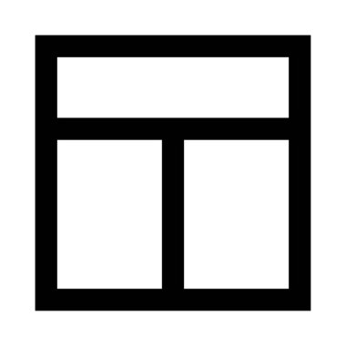 Düzen vektör Glifler simgesi