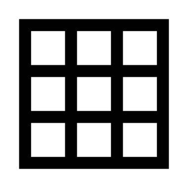 Düzen vektör Glifler simgesi