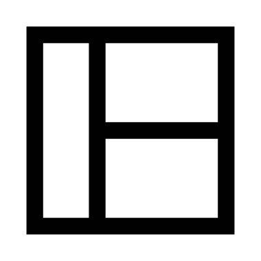 Düzen vektör Glifler simgesi