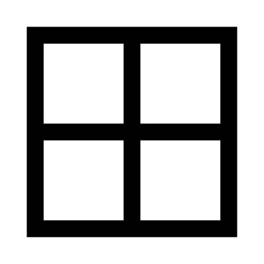 Düzen vektör Glifler simgesi