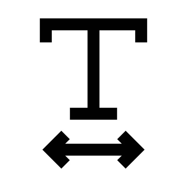 Schriftvektorzeichen Symbol — Stockvektor