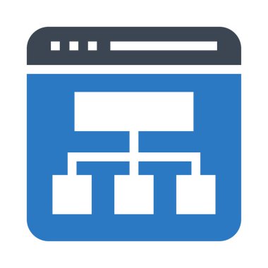 Online vektör Glifler renk simgesi